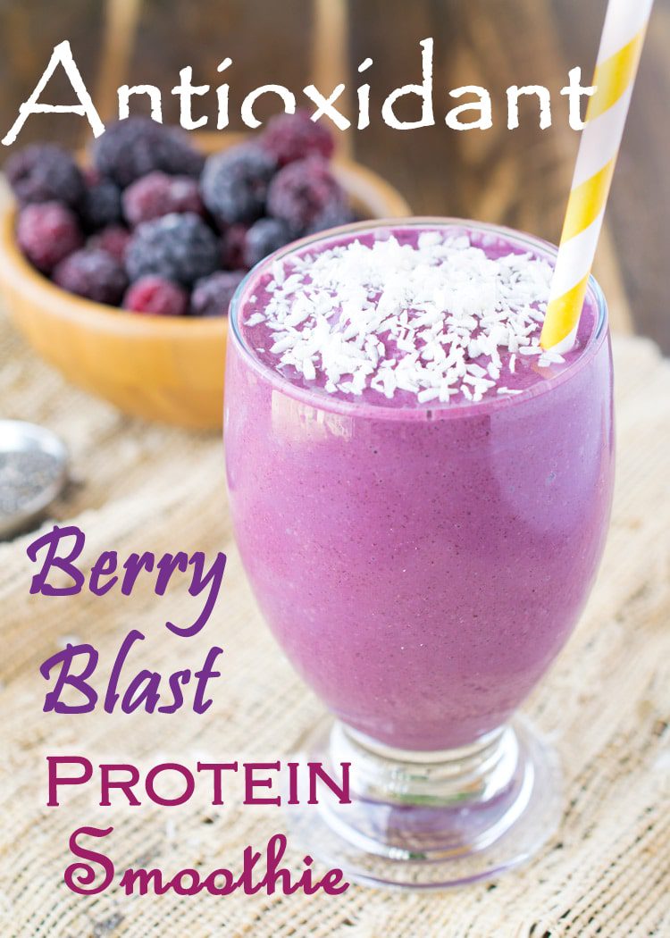 Antioxidant Berry Blast Protein Smoothie