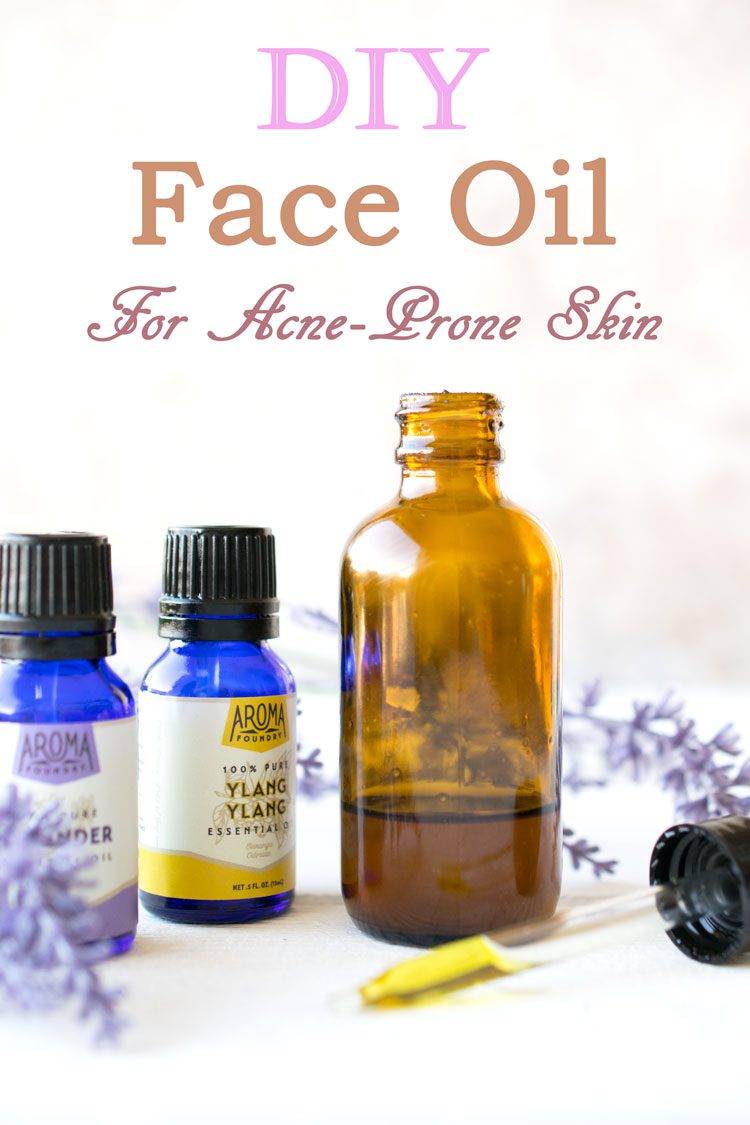 DIY face oil for acne prone skin