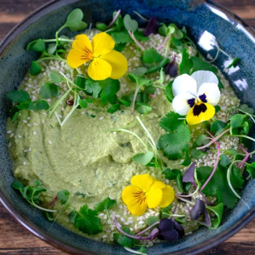 Pea Herb Sunflower Dip {raw, vegan}