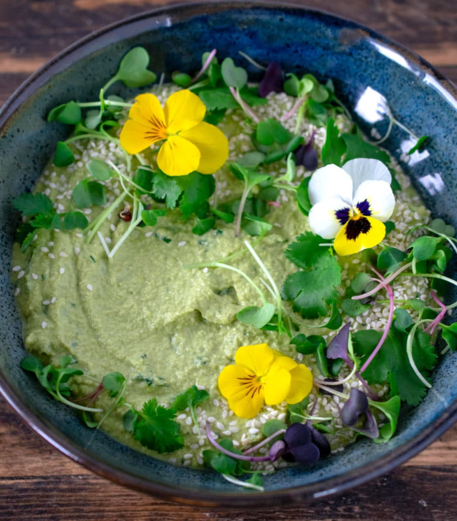 Pea Herb Sunflower Dip {raw, vegan}