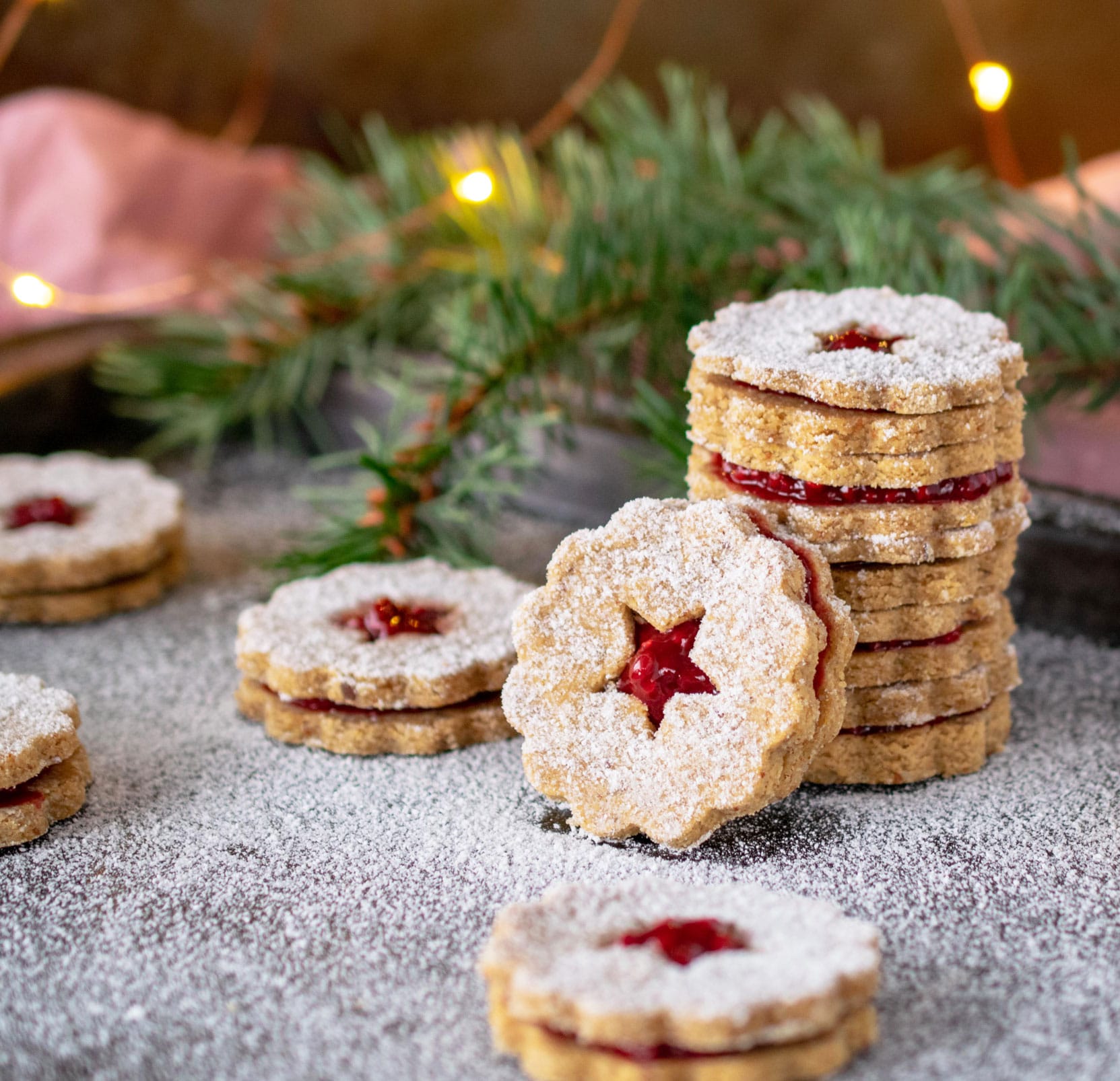 Raspberry Lemon Linzer Cookies Crystal Dawn Culinary