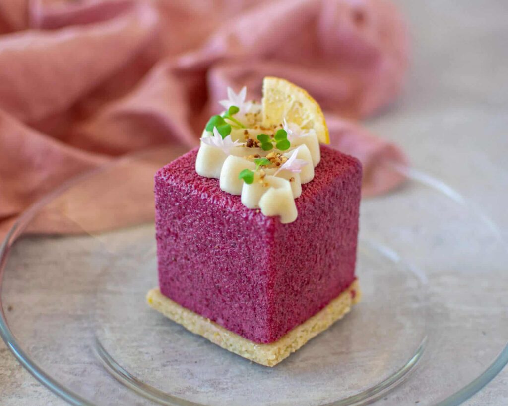 Raspberry Lemon Cream Entremet