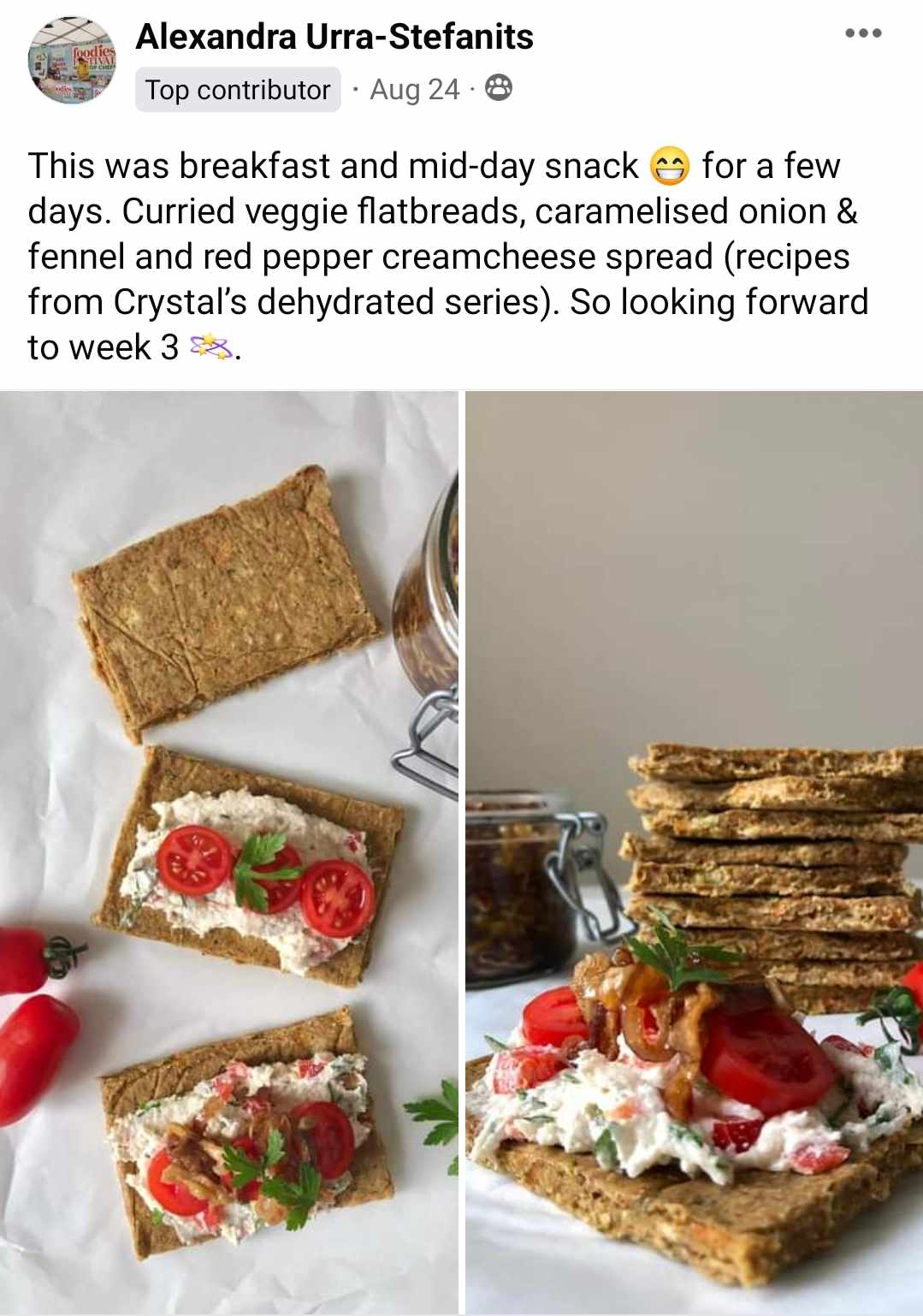 Dehydrated breads