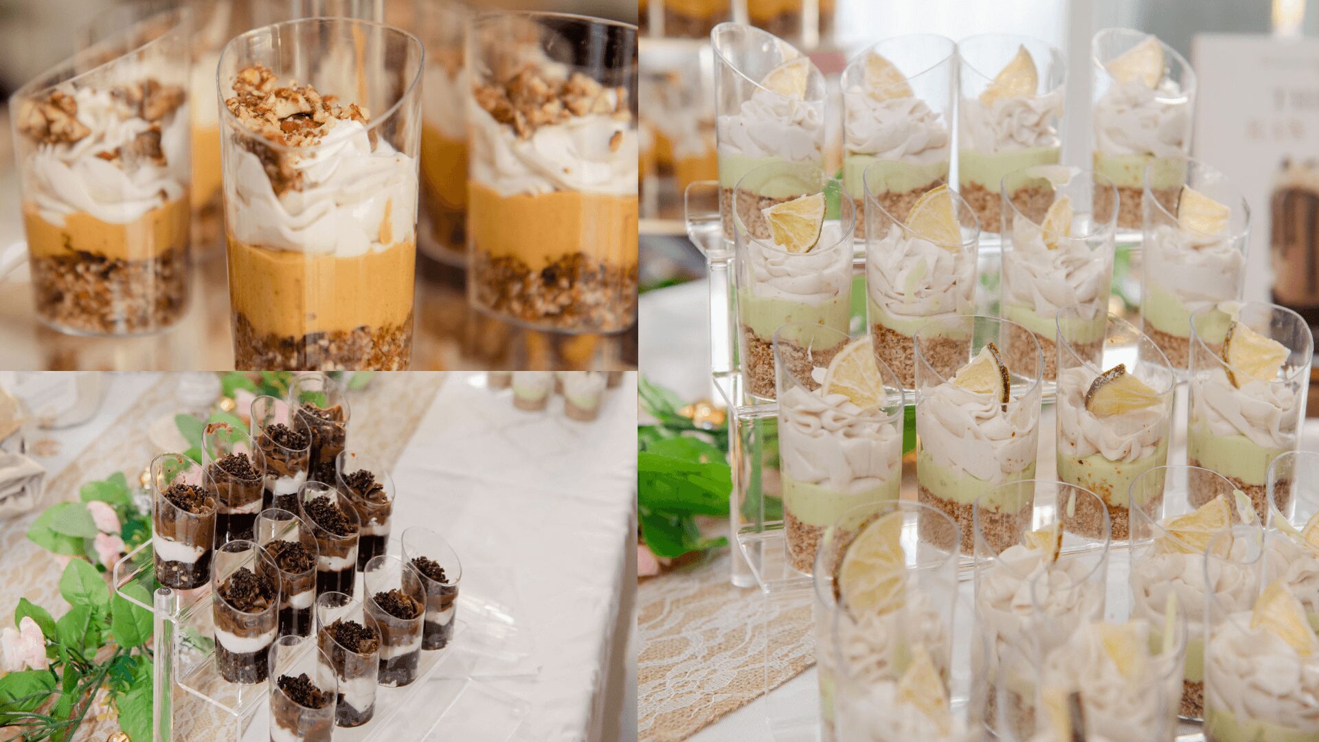 raw dessert shooters for events